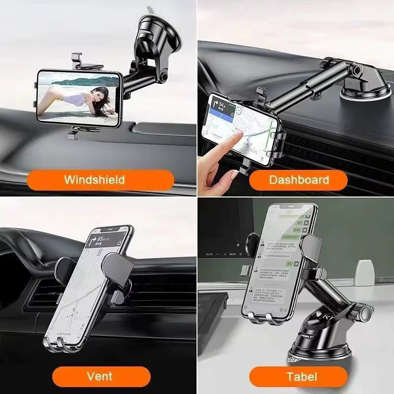 Soporte Celular Móvil 360° para Coche – Ajustable y Estable